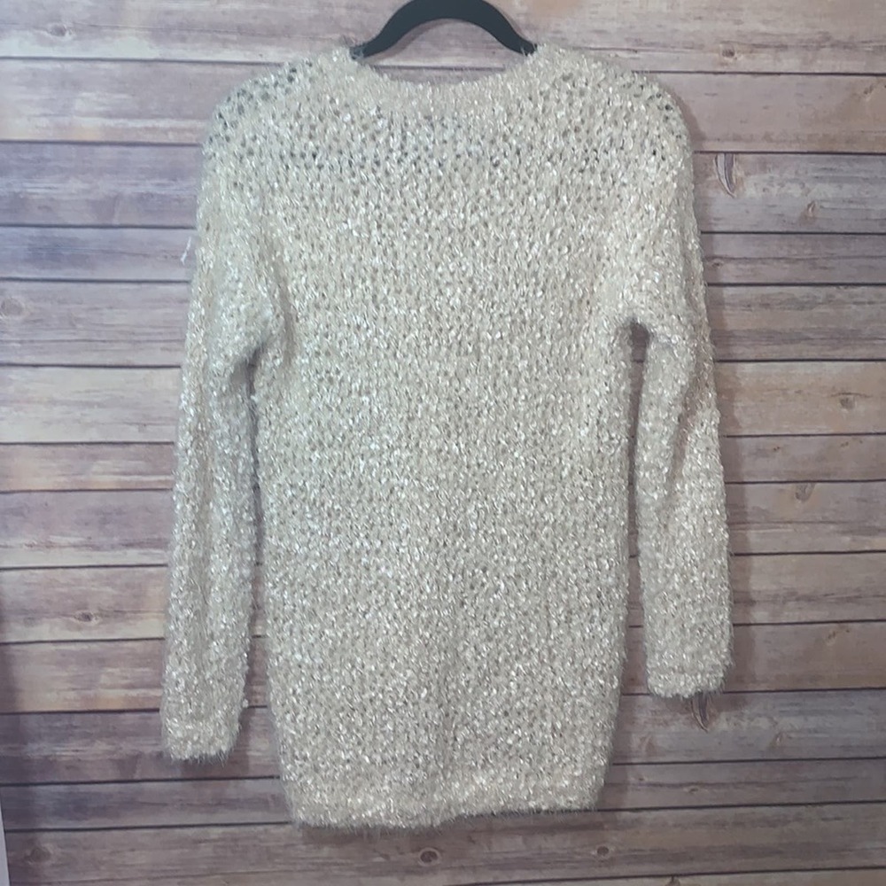 Anthropologie Katsumi Eyelash Soft Ivory Sweater Size Medium SOFT - Picture 6 of 7